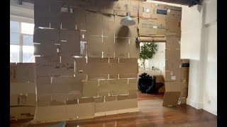 The New Tardigrade World Studio Corner! Made Completely From Cardboard Boxes.