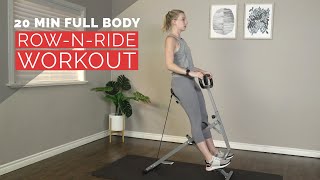20 Min Muscle Burning Full Body Row-N-Ride Workout