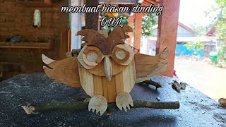 membuat hiasan dinding burung hantu OWL, scroll Saw project, DIY