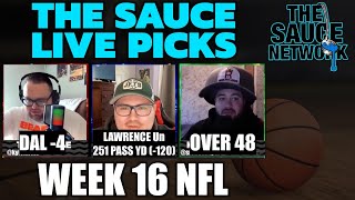 NFL Football Week 16 Live Picks With Kyle Kirms | The Sauce Network