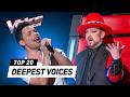 The DEEPEST VOICES in The Voice History