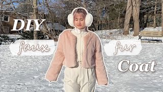 DIY Faux Fur Coat! *super soft and cozy*