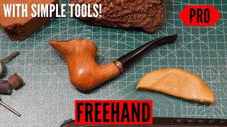 Pipe Making: Freehand Briar Tobacco Pipe, With Simple Tools