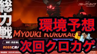 【次回クロカゲ】ブルアカ総力戦クロカゲ環境予想