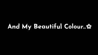 BLACK COLOUR WOW, ORANGE WOW WOW WOW, MAGANTA COLOUR OMY WOW (BLACK SCREEN LYRICS VIDEO)TIKTOK VIRAL