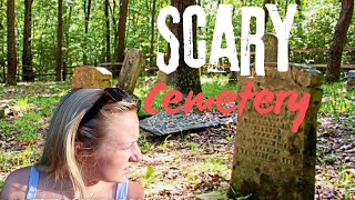 Exploring Scary Overgrown Cemetery!