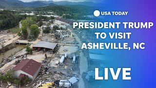 Watch live: President Trump visits Asheville, NC