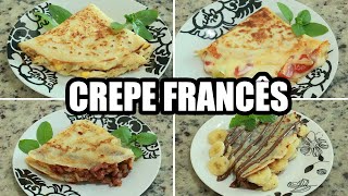 Crepe francês - 4 sugestões de recheios