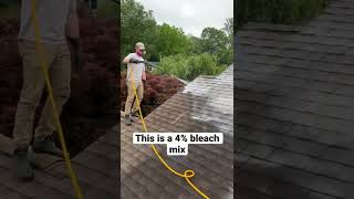 $1200 in 2 hours cleaning roofs #roofwashing #roofcleaning