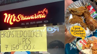 Crispy Broasted chicken 25rs only | Mr.shawarma | 4Pcs 100rs | KABA KABA #shorts