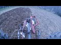 moldboard plowing a very rocky field with the new holland