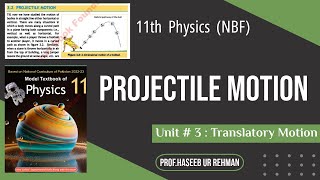 Projectile Motion | Physics Class 11 FBISE | NBF Book