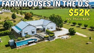 5 DIRT-CHEAP Ohio Farmhouses For SALE Right Now - Real Estate Goldmines!