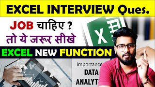 EXCEL Interview 🔥 Excel Interview Question and Answers | MS Excel