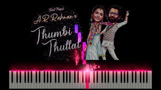 Thumbi Thullal - Cobra | Piano Cover | Tutorial | AR Rahman | Chiyaan Vikram | Shreya Ghoshal | MIDI