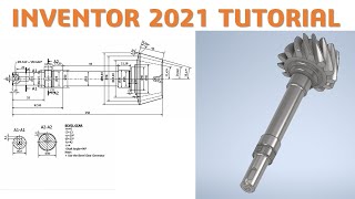 Inventor 2021 Tutorial #187 | 3D Bevel Gear Generate Design | CAD CAM TUTORIAL