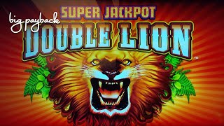 Super Jackpot Double Lion Slot - NICE SESSION, ALL FEATURES!