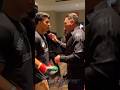 De La Hoya pumps up Jaime Munguia moments before Canelo fight!