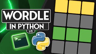 How to create Wordle with Python ? (2000+ guessable words) | Part 1/2