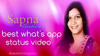 Sapna choudhary latest song 🎧🎵 best what's app video status