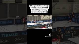 A few good rallies by Ksenija POZNIC and Lulie DUCHET (Girls 2012 quarterfinal, Eurominichamps 2023)