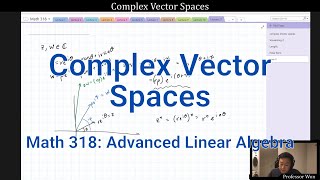 (Lecture 27) Complex Vector Spaces
