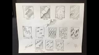 Week 24 (Gr.3): Drawing Textures