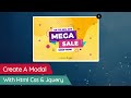 CREATE A MODAL WITH HTML, CSS  JAVASCRIPT | PURE CSS MODAL BOX TUTORIAL | CREATE POPUP WITH HTML CSS