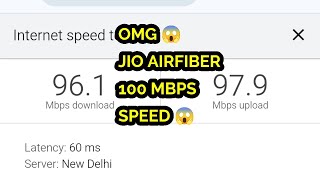 OMG Jio Airfiber 100Mbps Speed Live🔴