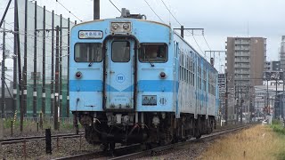 【4K】水島臨海鉄道　普通列車キハ37形気動車　ｷﾊ37-102+ｷﾊ37-101