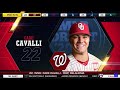 Washington Nationals select Cade Cavalli from Oklahoma with the 22nd pick of the 2020 MLB Draft