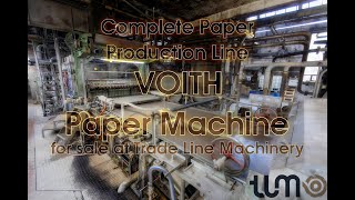 Complete Paper Production Line - Voith Paper Machine 1820mm