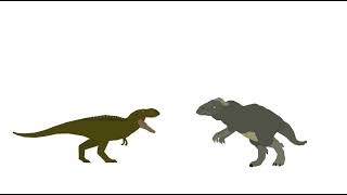 Carnivores trex vs pervatasaurus