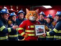 🐱heroic firefighter saves a kitten from a fire🐱 ai cat aicat catvideos catlover kitten