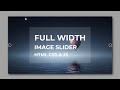 Full Width Image Slider with Manual Buttons | HTML, CSS, JavaScript | Coding With Nick