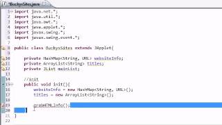 Intermediate Java Tutorial 30 init for Networking Applet YouTube