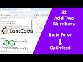 Add Two Numbers - LeetCode 2 Explained Simply in Java