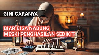 Gini caranya biar bisa nabung meski penghasilan sedikit | Tips hemat uang | Cara hemat uang