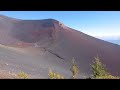 2024年10月 雲に包まれた宝永火口と 晴れた日に見えた 宝永山と富士山山頂