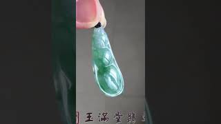 玉滿堂翡翠 - 冰種飄花四季豆 保證天然A玉