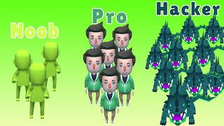 NOOB vs PRO vs HACKER - Crowd City