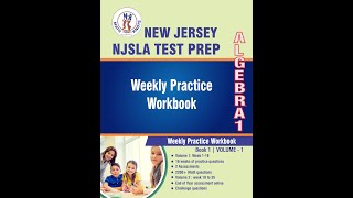 📘 New Jersey NJSLA Algebra 1 Test Prep Workbook Volume 1 | Book Preview