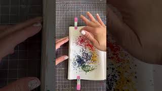 Melted crayon shavings 🌈 #artvideos #art #kidsart
