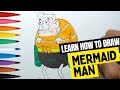 Ho to Draw Mermaid Man / Spongebob Squarepants / Easy Drawing Tutorial