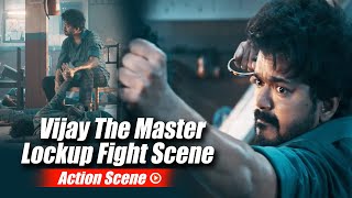 Vijay The Master (Hindi) Police Lockup Fight Scene (Action Scene) Thalapathy Vijay, Vijay Sethupathi