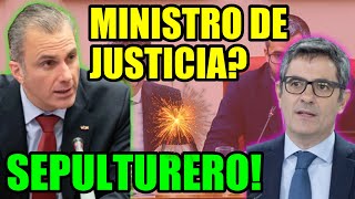 EL MINISTRO SOCIALISTA BOLAÑOS SE LÍA y VOX LE BORRA LA SONRISA! ES USTED UN SEPULTURERO!