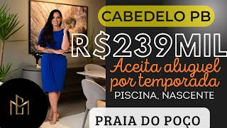 R$239mil Vendo belíssimo apartamento 57m2 a 600 metros da praia no Bairro do Poço em Cabedelo Pb