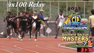 2019 TF - CIF-ss Masters - 4x100 Relay (Boys)