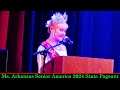 ms. arkansas senior america 2024 state pageant full pageant video