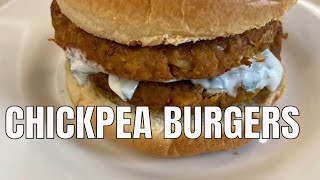 How to make easy chickpea burgers/ vegan chickpea burger recipe/ Budget friendly chickpea burger